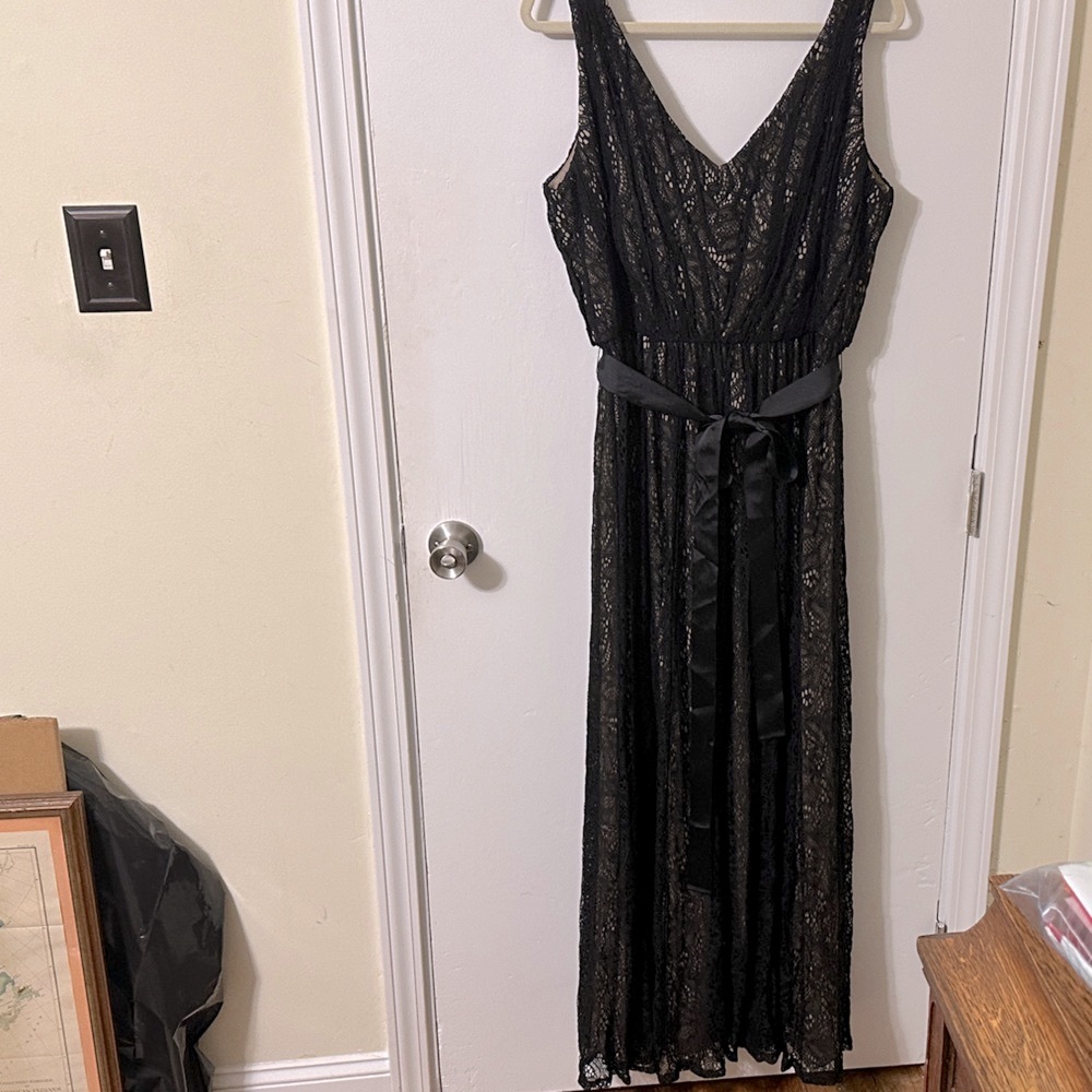 City Chic Black Lace Gown